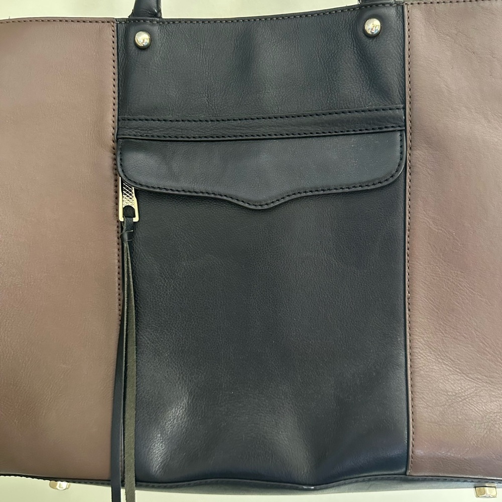 Black and Brown Leather handbag by Rebecca Minkoff. New.